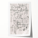 Modern Wall Art - Paul Klee’s Knotted Net Drawing Print