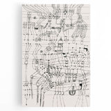 Modern Wall Art - Paul Klee’s Knotted Net Drawing Print