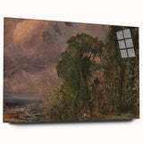 Romanticism Art: A View at Hampstead with Stormy Weather