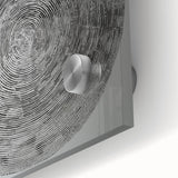 Minimalist Circular Bedroom Wall Art - Black and White Canvas Print