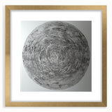 Minimalist Circular Bedroom Wall Art - Black and White Canvas Print