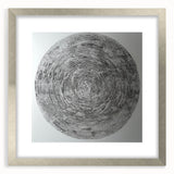 Minimalist Circular Bedroom Wall Art - Black and White Canvas Print