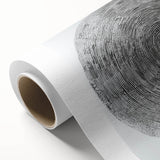 Minimalist Circular Bedroom Wall Art - Black and White Canvas Print