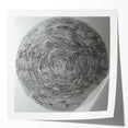Minimalist Circular Bedroom Wall Art - Black and White Canvas Print