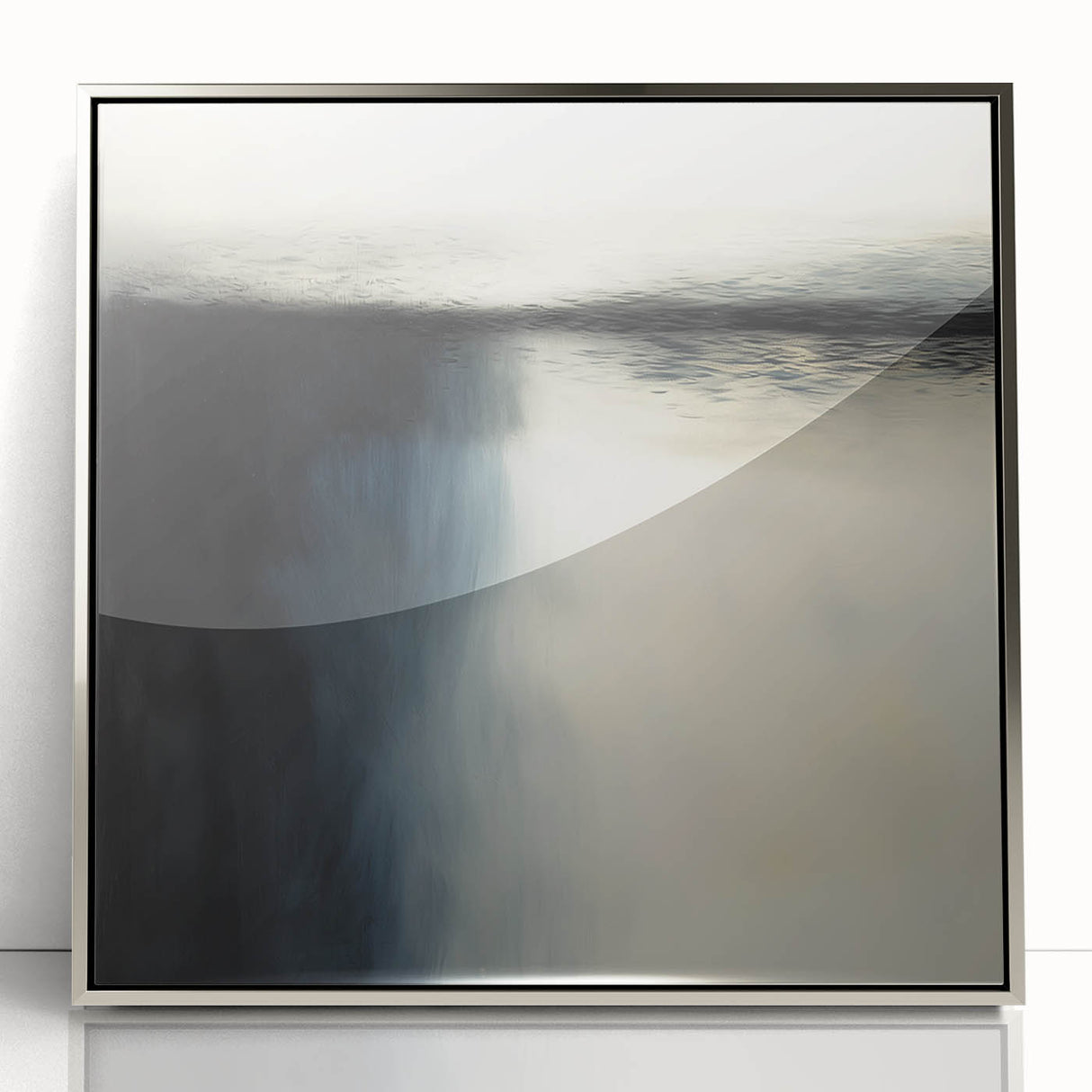 Framed Office Art - Modern Black & White Abstract Canvas