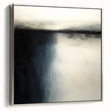 Framed Office Art - Modern Black & White Abstract Canvas