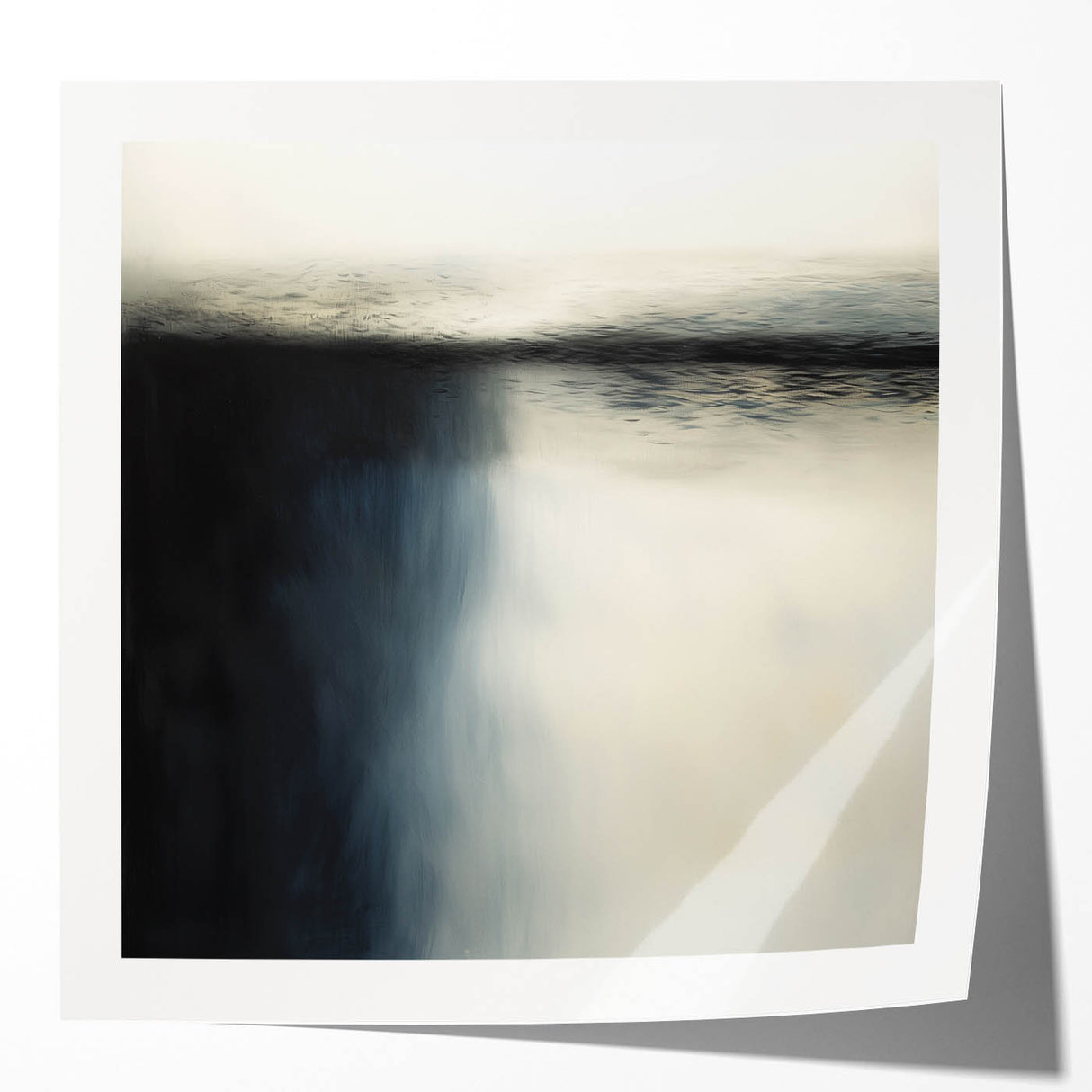 Framed Office Art - Modern Black & White Abstract Canvas