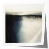 Framed Office Art - Modern Black & White Abstract Canvas