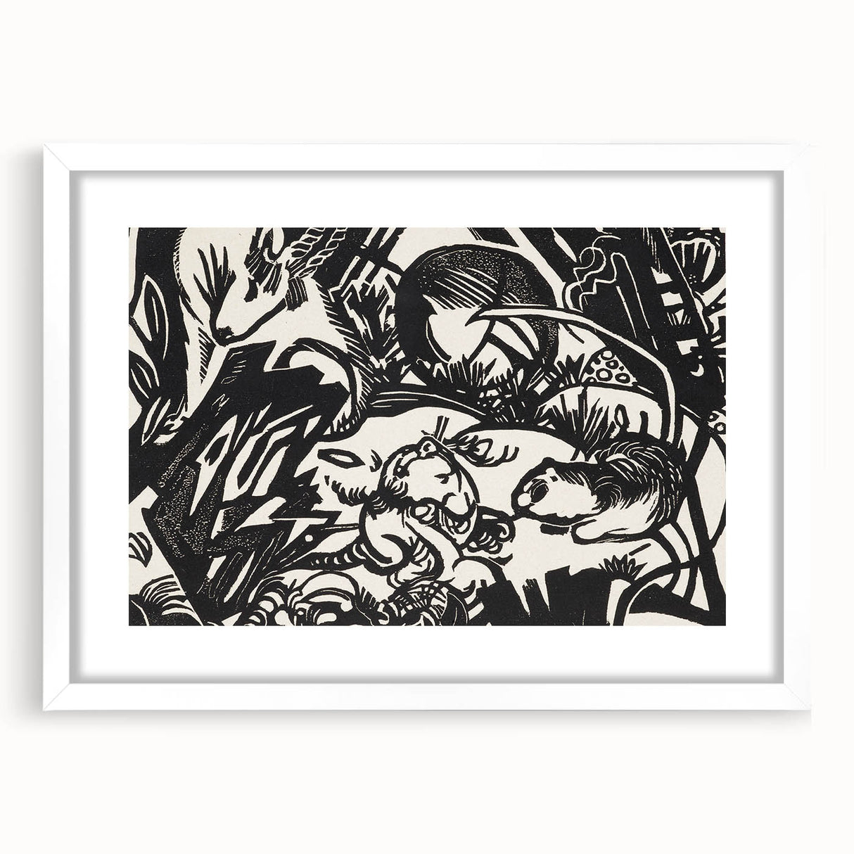Expressionist Art: Animal Legend Genius by Franz Marc Canvas Print