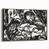 Expressionist Art: Animal Legend Genius by Franz Marc Canvas Print