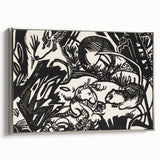 Expressionist Art: Animal Legend Genius by Franz Marc Canvas Print