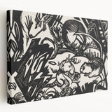 Expressionist Art: Animal Legend Genius by Franz Marc Canvas Print