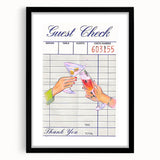 Colorful abstract art print featuring vibrant swirling patterns on a large framed canvas, ideal for living room decor.