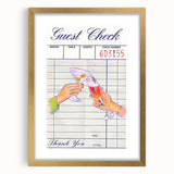 Extra large abstract art print with textured design in neutral and gold tones, framed in gold, ideal for living room decor.