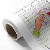 Art Deco style poster featuring vibrant fruits and drinks on rolled canvas, ideal for dining room wall art.