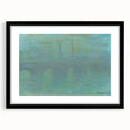 Claude Monet's Waterloo Bridge at Dusk - Impressionist London Art Print