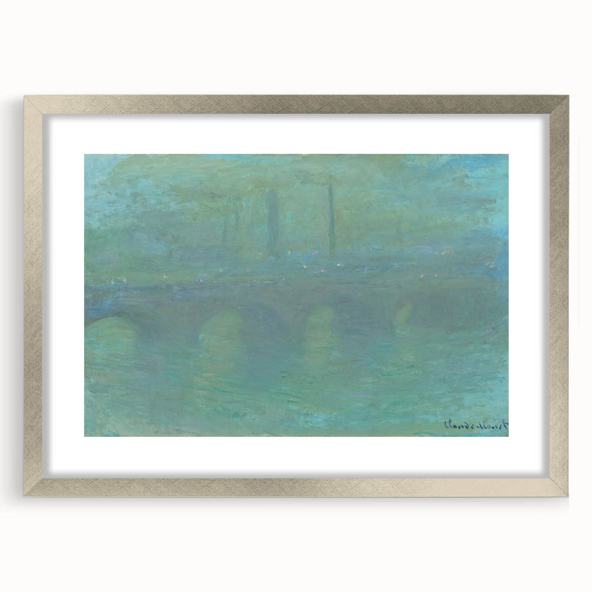 Claude Monet's Waterloo Bridge at Dusk - Impressionist London Art Print