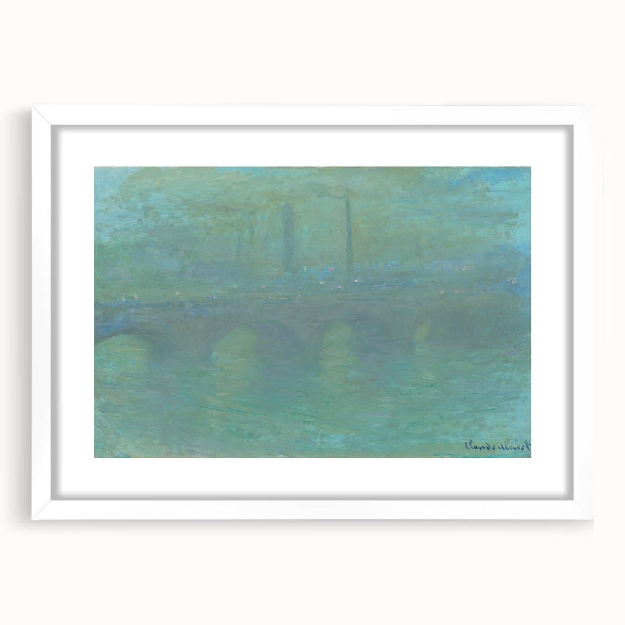 Claude Monet's Waterloo Bridge at Dusk - Impressionist London Art Print