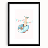 Nursery Wall Art - Wooden Walker Toy Children's Room Decor