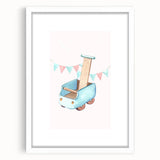 Nursery Wall Art - Wooden Walker Toy Children's Room Decor