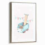 Nursery Wall Art - Wooden Walker Toy Children's Room Decor