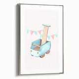 Nursery Wall Art - Wooden Walker Toy Children's Room Decor