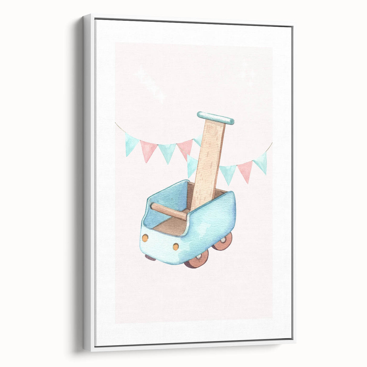 Nursery Wall Art - Wooden Walker Toy Children's Room Decor