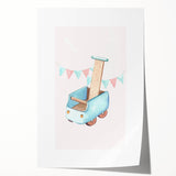 Nursery Wall Art - Wooden Walker Toy Children's Room Decor