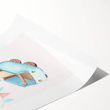 Nursery Wall Art - Wooden Walker Toy Children's Room Decor