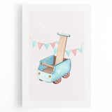 Nursery Wall Art - Wooden Walker Toy Children's Room Decor