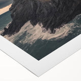 Rolled canvas artwork depicting a serene landscape bridge scene, showcasing vibrant colors and intricate details, securely packaged in a protective cardboard tube.