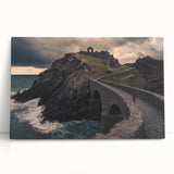 Landscape canvas print showcasing a serene bridge scene with lush greenery and a tranquil river, ideal for enhancing home decor and bringing nature indoors. The vibrant colors and detailed texture evoke a sense of peace and connection to nature, making it a perfect addition to any living space.