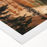 Vibrant landscape canvas print showcasing majestic canyons with rich colors and intricate details, rolled for easy shipping and display in home decor.