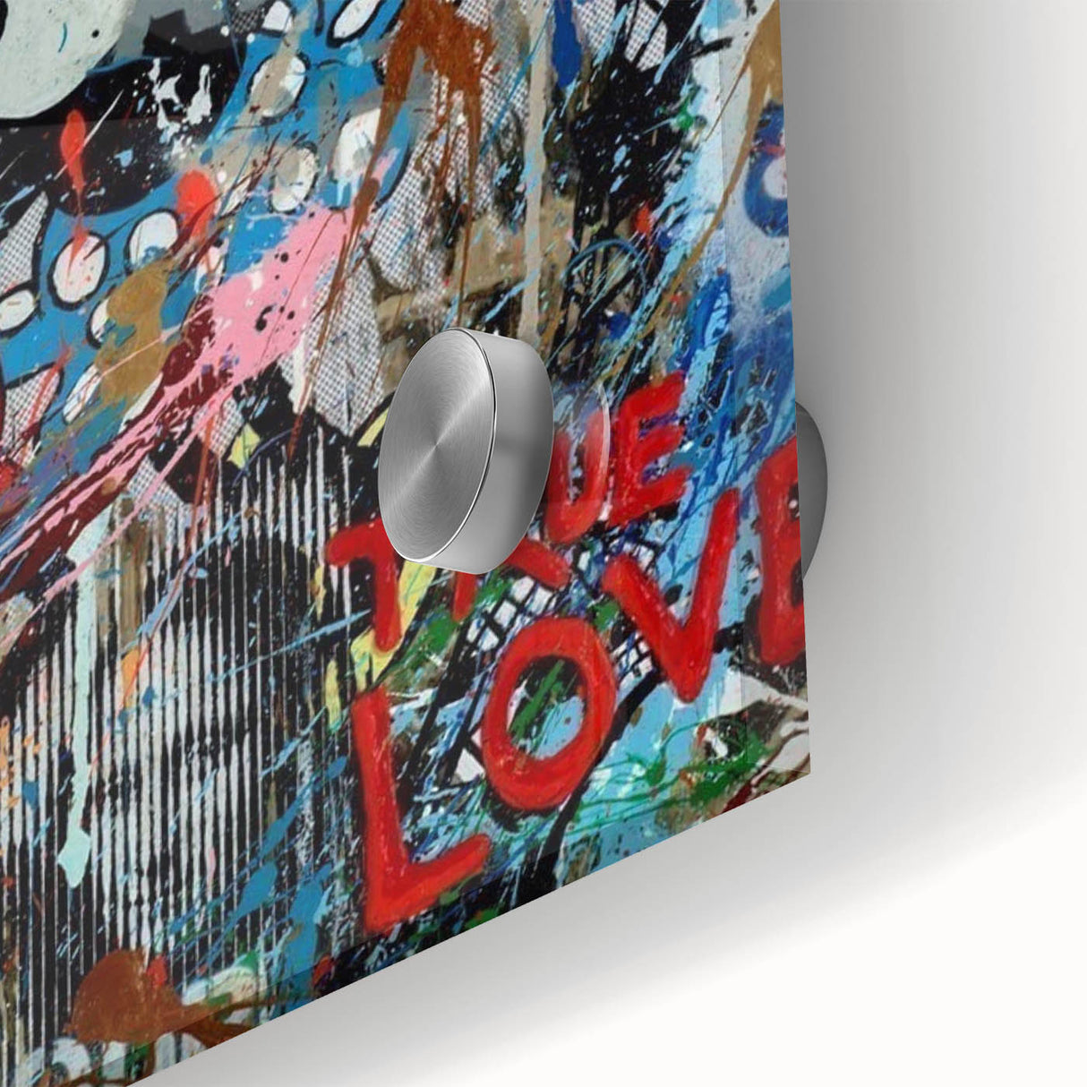Vibrant Pop Art Wall Art – Colorful True Love Canvas Print