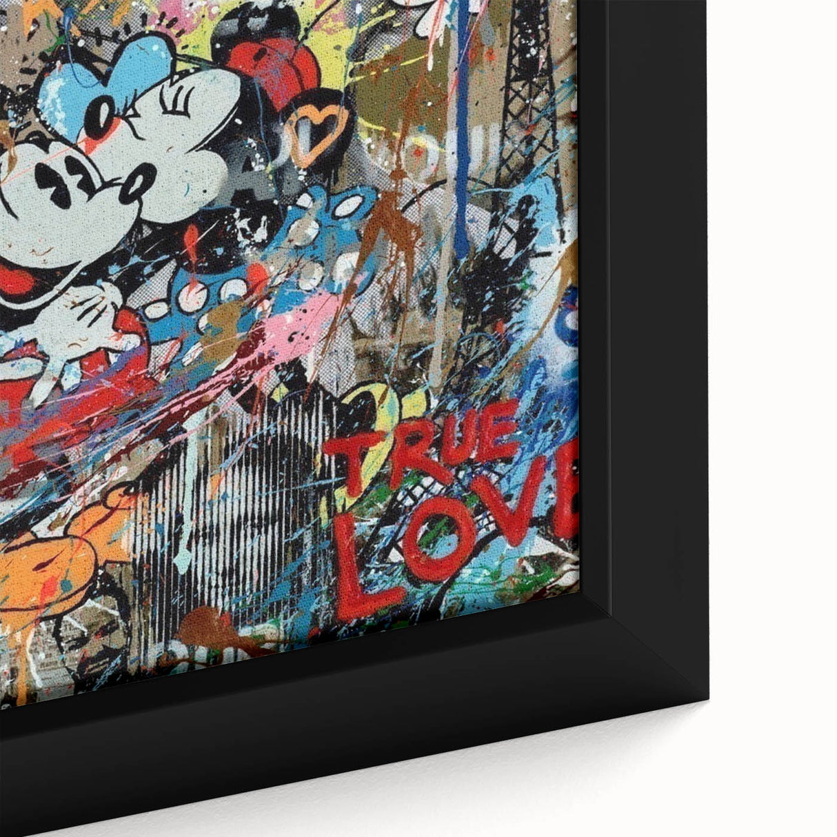 Vibrant Pop Art Wall Art – Colorful True Love Canvas Print