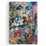 Vibrant Pop Art Wall Art – Colorful True Love Canvas Print
