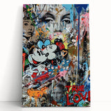 Vibrant Pop Art Wall Art – Colorful True Love Canvas Print
