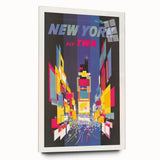 Retro New York Times Square Poster – Vintage Prints & Neon City Art