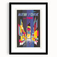 Retro New York Times Square Poster – Vintage Prints & Neon City Art