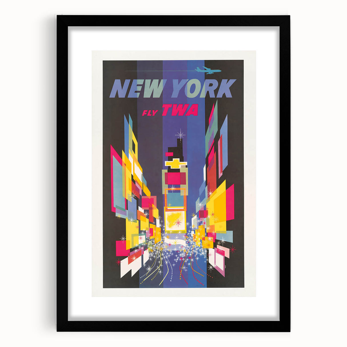 Retro New York Times Square Poster – Vintage Prints & Neon City Art