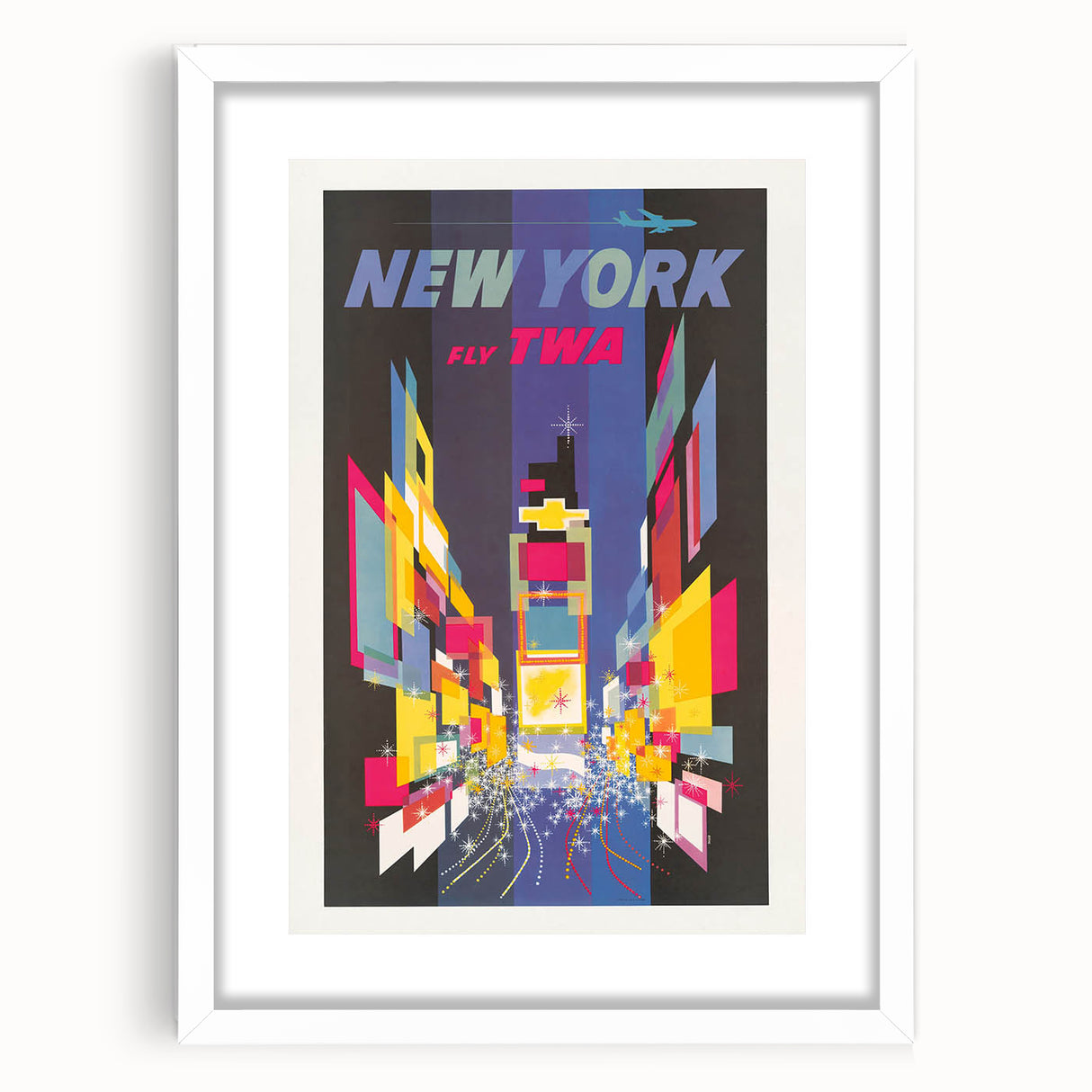 Retro New York Times Square Poster – Vintage Prints & Neon City Art