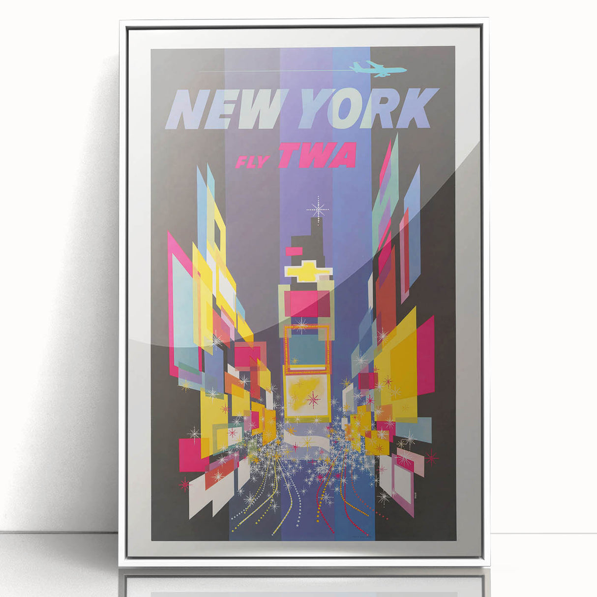 Retro New York Times Square Poster – Vintage Prints & Neon City Art