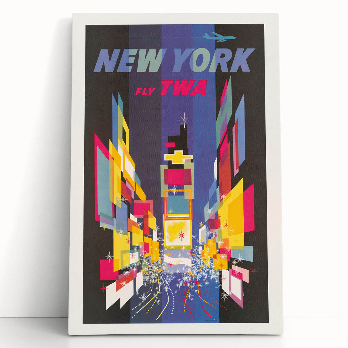 Retro New York Times Square Poster – Vintage Prints & Neon City Art
