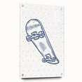 Skateboard Sketch – Boys Room Wall Art
