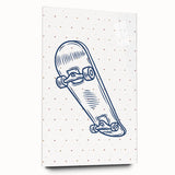 Skateboard Sketch – Boys Room Wall Art