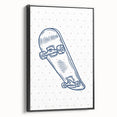 Skateboard Sketch – Boys Room Wall Art