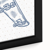 Skateboard Sketch – Boys Room Wall Art