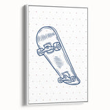 Skateboard Sketch – Boys Room Wall Art