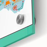 Children’s Learning Art Print – South America Continent Map