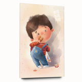 Charming Boy Nursery Canvas Prints - Framed Baby Room Art